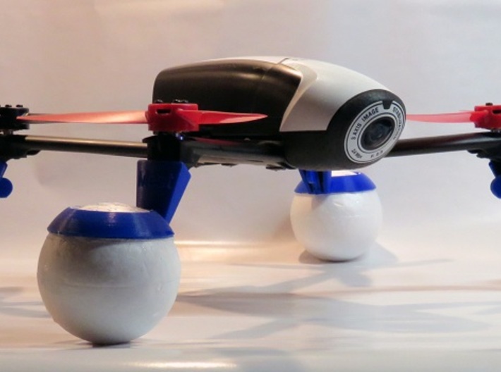 Parrot Bebop 2 drone 79mm sphere water landinggear 3d printed
