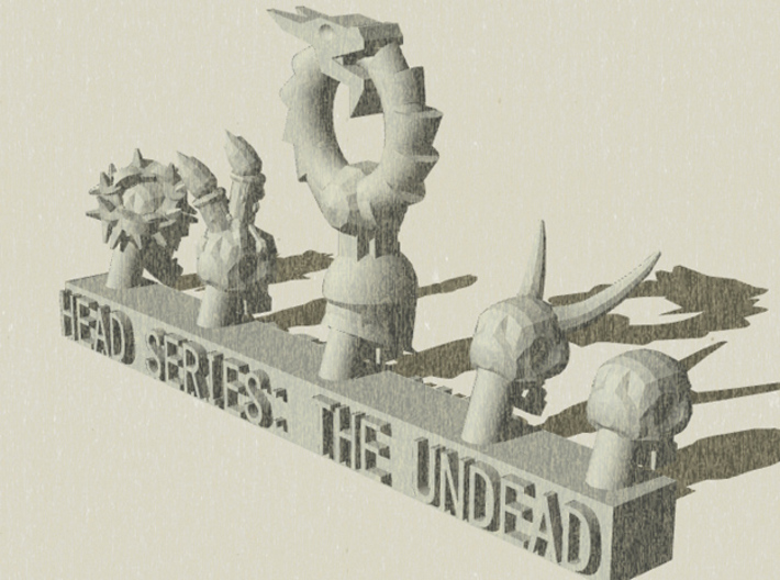 Head Series: The Undead 3d printed 