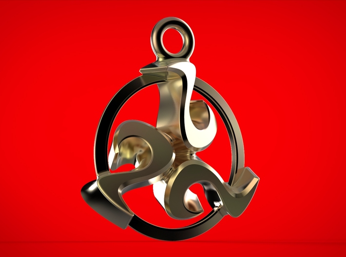 Triskele celtic pendant 3d printed