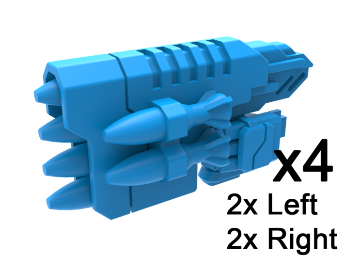 Gunslinger Rocket Launchers V1.1 3d printed