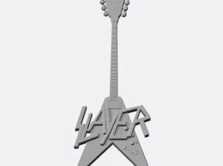 Slayer King Guitar Pendant 3d printed 