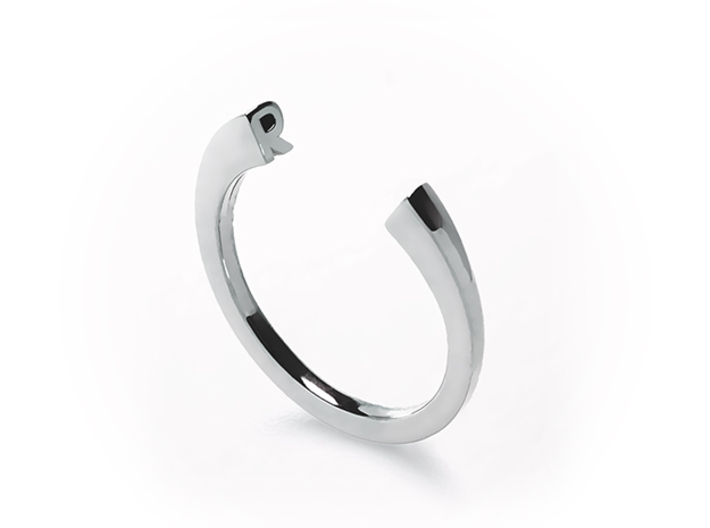 R Ring (slim) 3d printed
