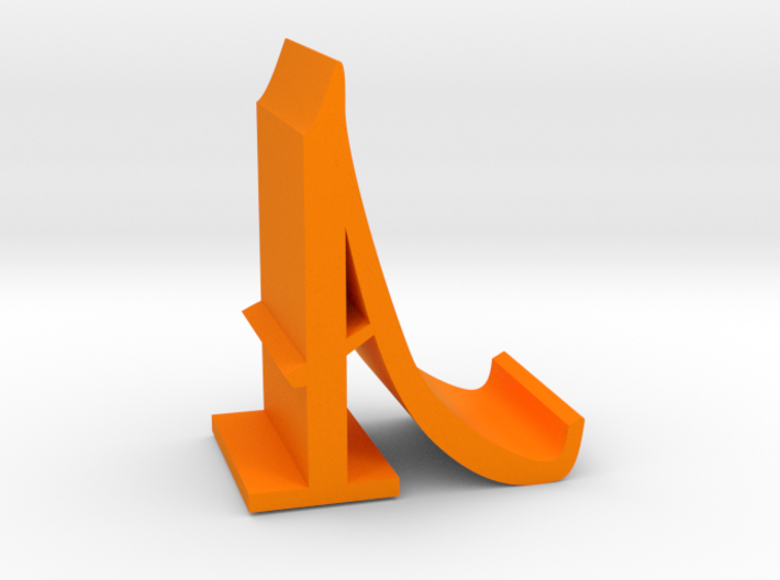 Letter A Mobile Stand 3d printed