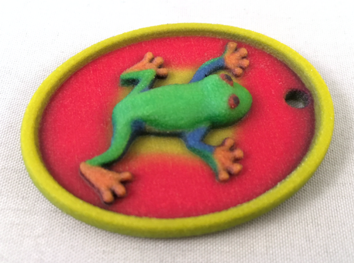 Frog Pendant 3d printed 