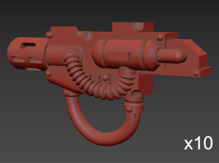 10 x Blight Terminator Melta Combination Guns 3d printed 