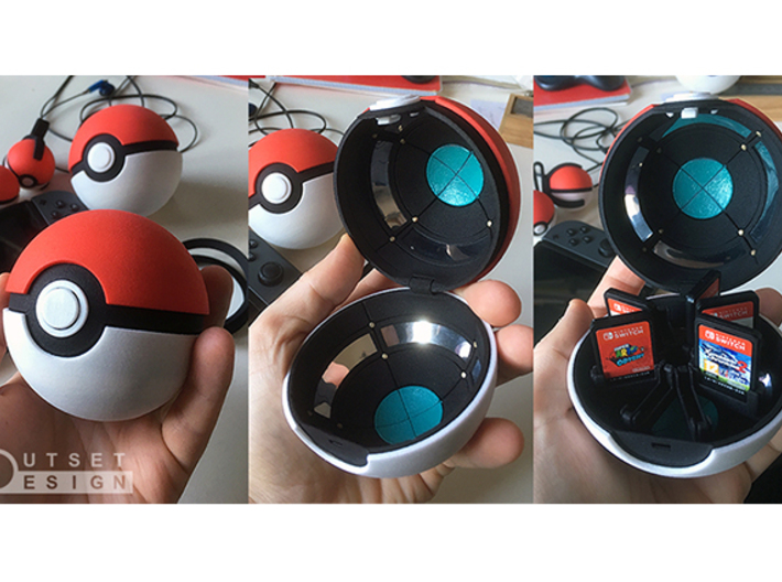 Pokeball - Switch and panels - 1:1 scale 3d printed
