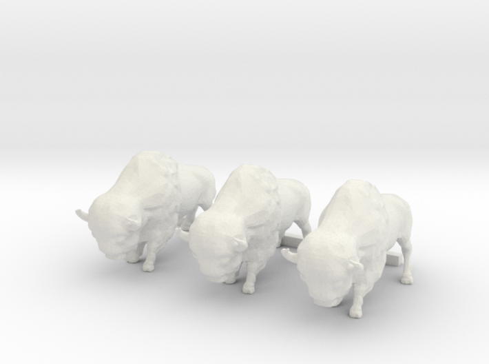 3 S Scale Bison 3d printed This is a render not a picture
