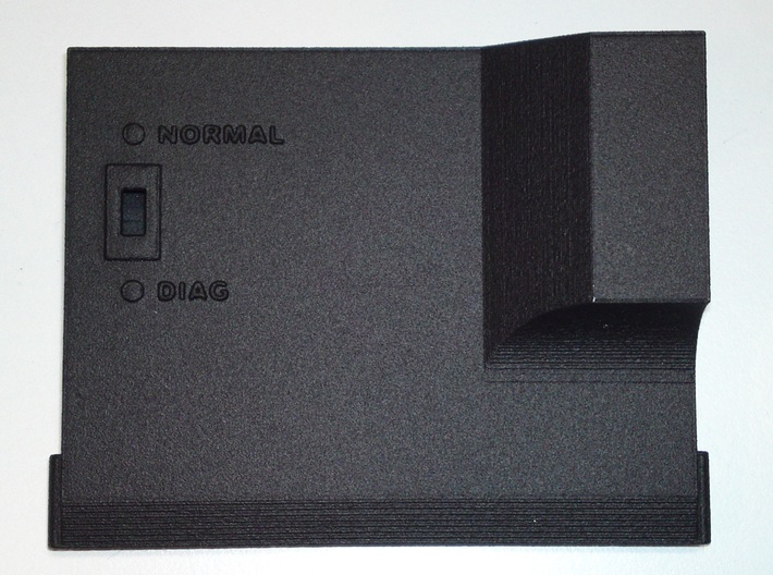 SMART Card v2 case - back shell half 3d printed