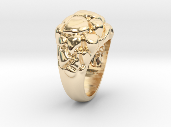 Man's Future Ring, Silver, with 573 code 3d printed
