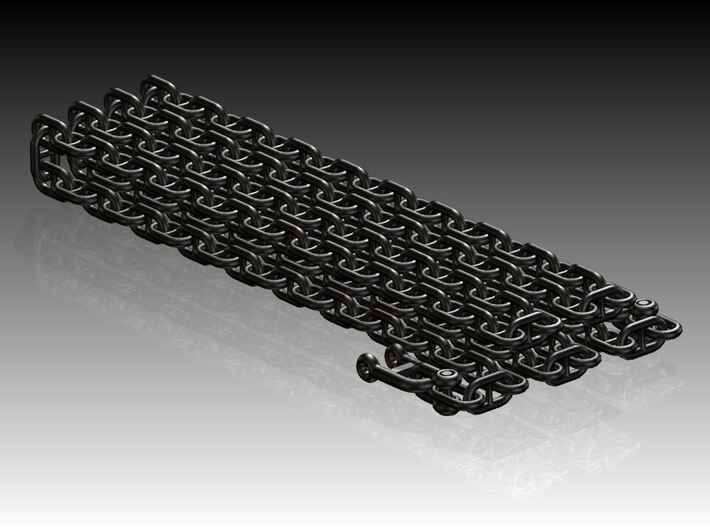 Cross link Anchor chain with Anchor shackles 3d printed