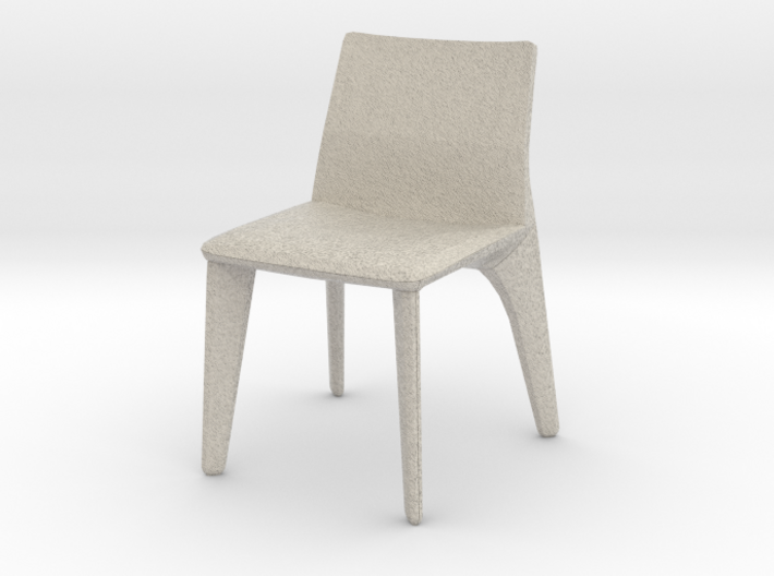 Modern Miniature 1:12 Chair 3d printed