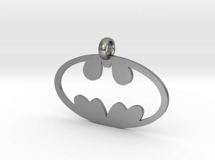 Batman necklace charm 3d printed