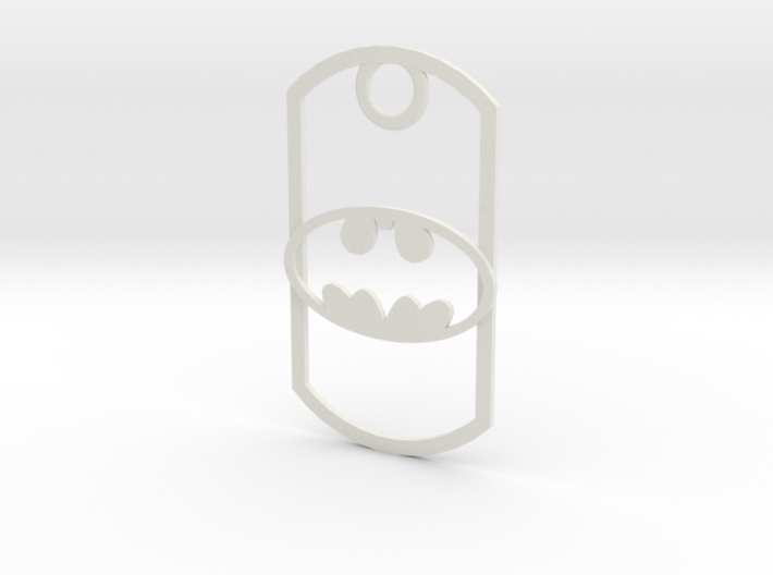 Batman dog tag 3d printed