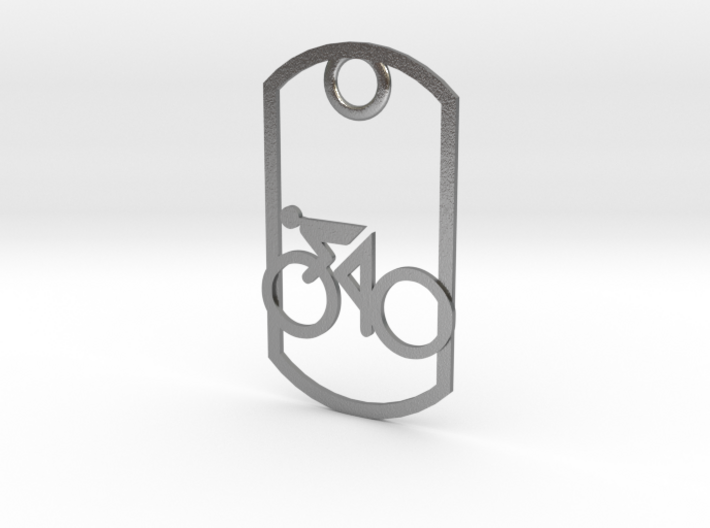 Cyclist - racing - dog tag 3d printed