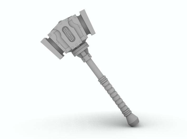 Space Knights Northern Style Power Hammer 3d printed 