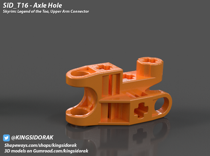 SID_T16 Axle Hole Bionicle 3d printed 