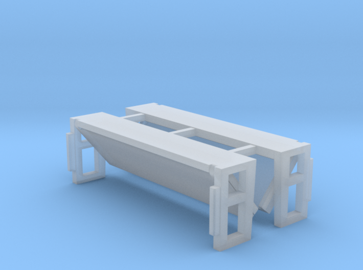 Folded Bed Lift Gate UP Position 1-87 HO Scale 3d printed