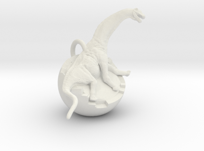 Dinosaur Charm 3d printed Dinosaur baby charm by ©2012 RareBreed