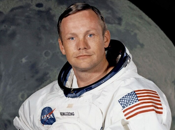 1/9 scale astronaut Neil Armstrong bust 3d printed