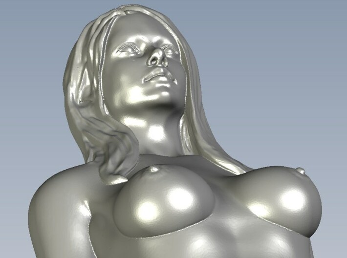 1/9 scale sexy topless girl bust D 3d printed 