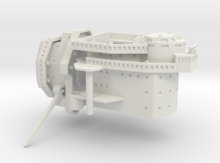 1/350 Alsace Class (1940) Front Superstructure 3d printed