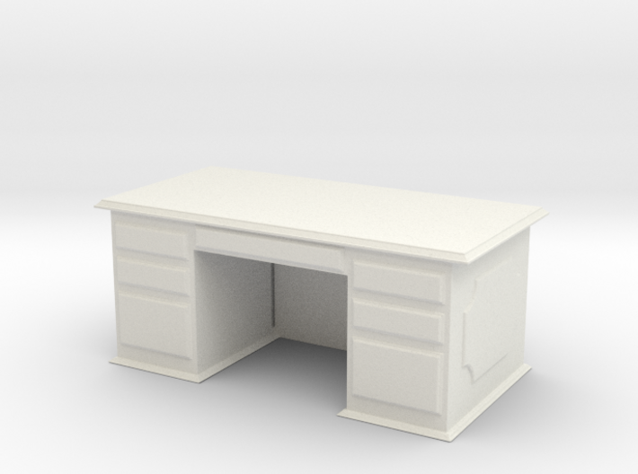Office Wood Desk 1/35 3d printed