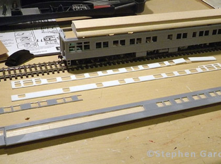 Canadian Pacific Cape Series Solarium Windows 1/87 3d printed Demonstrating Where to Cut