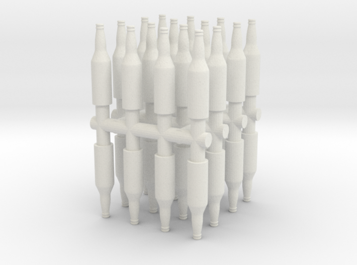 12 Oz Beer Bottle (x32) 1/24 3d printed