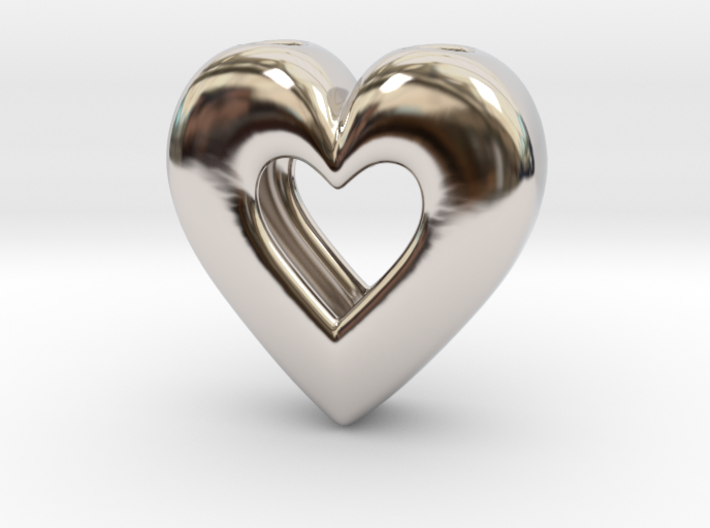 Heart Pendant ver.2 3d printed