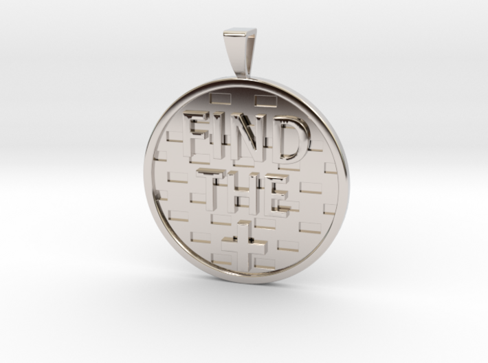 Find the Positive Pendant with Bail 3d printed