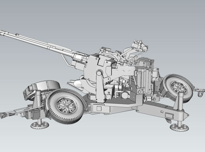 Oerlikon Twin Gun 35mm Modul 6 Weapon cradle and W 3d printed 