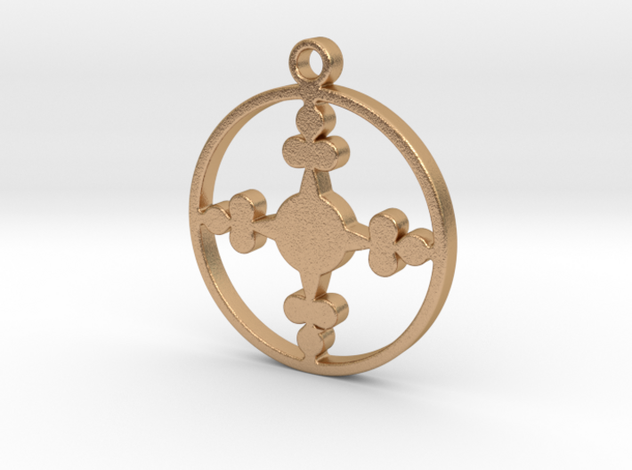 Queen of Clubs - Pendant 3d printed