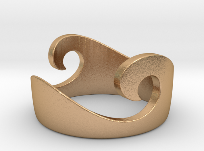 Wave Ring - Water (purchase with Wave Ring - Air) 3d printed