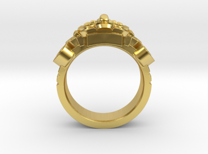 Aztec Ring 3d printed