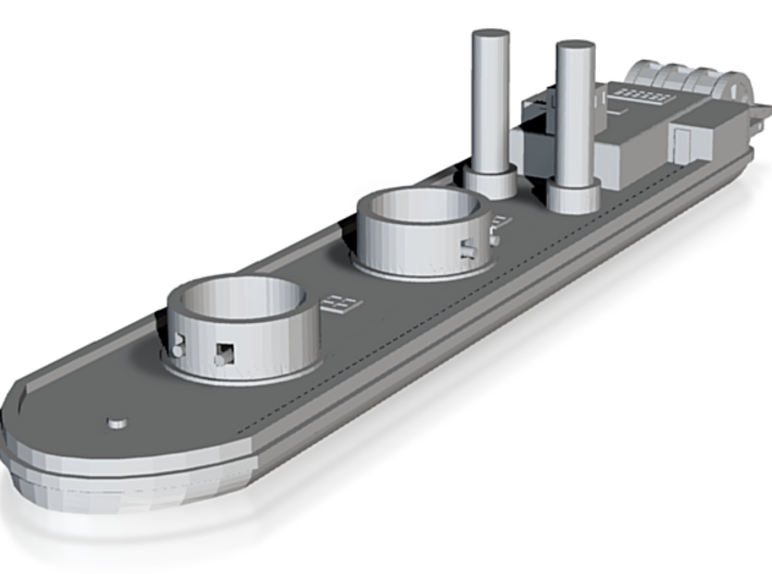 1/1200 John Roy Gunboat (CSA) 3d printed