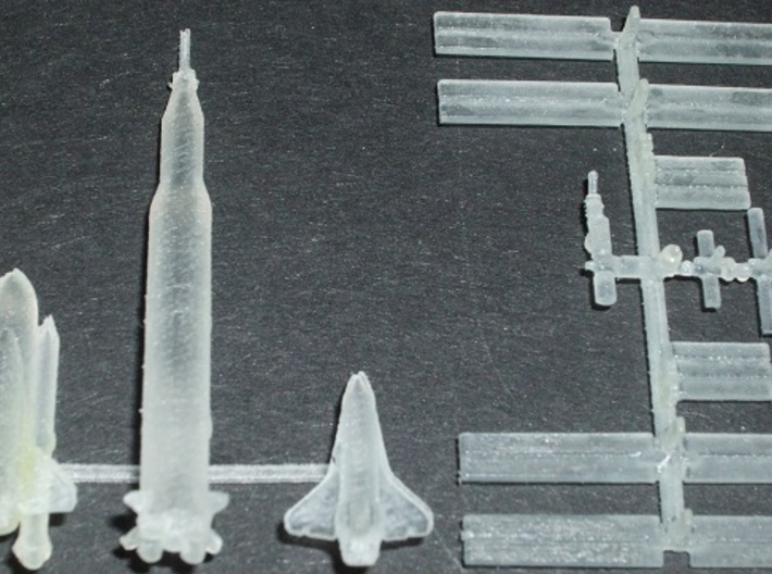 1/537 NASA Saturn 5 Rocket 3d printed 