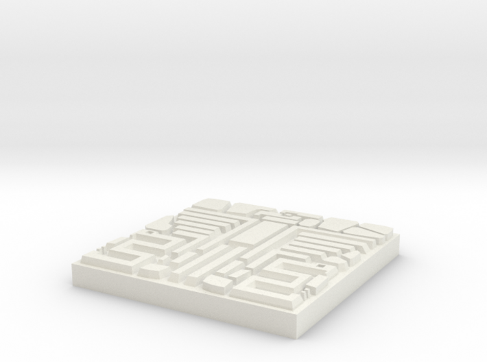 DungeonBrix Mayan Coatl Tile 3d printed