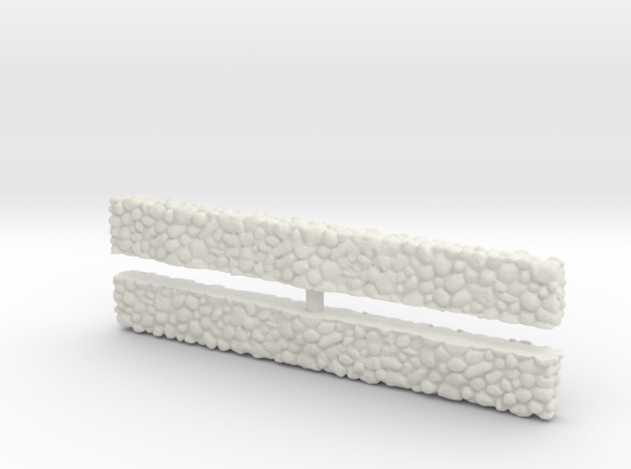 Stone Wall (x2) 1/120 3d printed