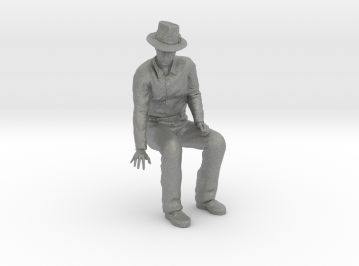 SE Fred sitting on bench with hat 3d printed