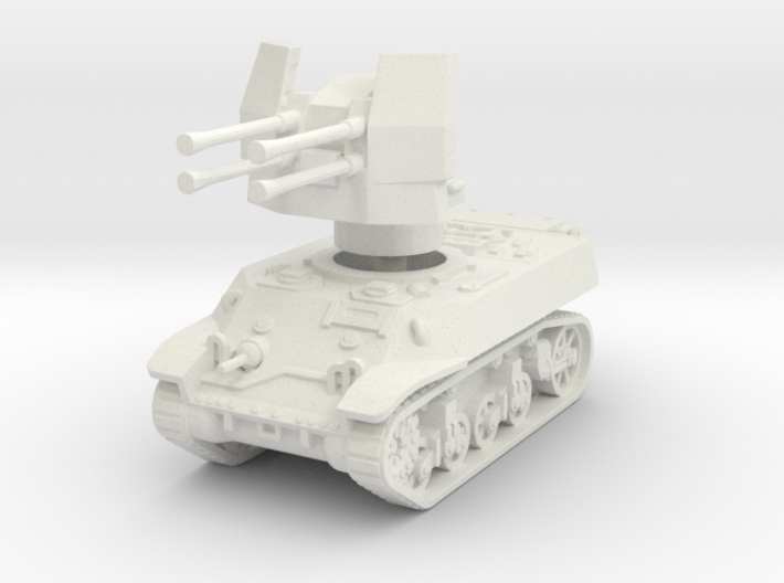 M3A3 with Flakvierling 38 1/100 3d printed