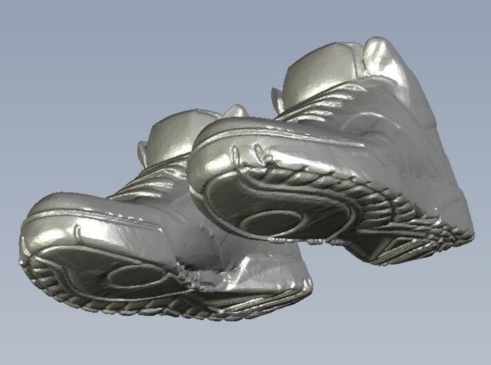 1/24 scale sneaker shoes A x 2 pairs 3d printed 