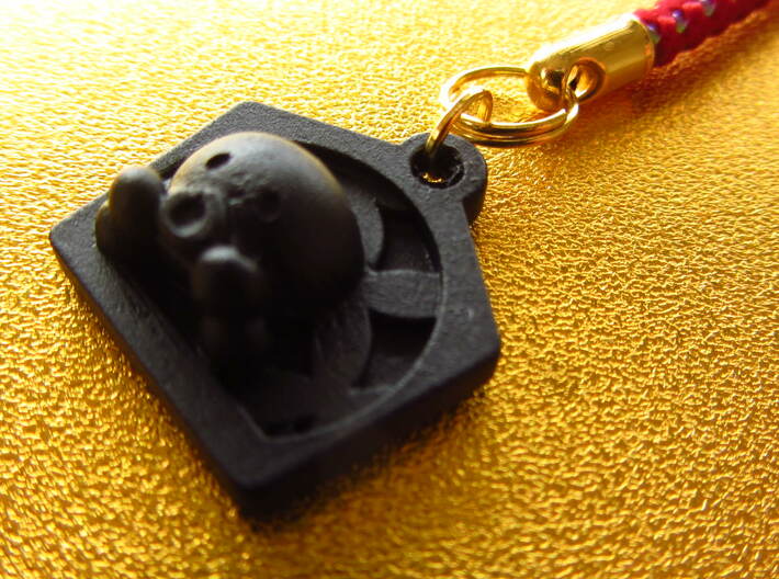 Octopus Good luck charm for academic achievement 3d printed Pendant goes without chain. But, you can add chain, "Add A Chain" button under "BUY NOW" button.