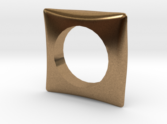 Curved Ring 18mm 3d printed