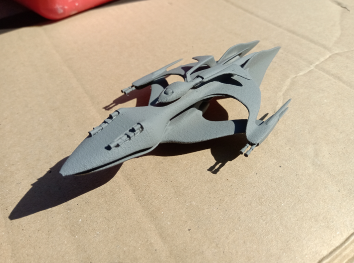 Whitestar - 15cm with large X-Wing peg 3d printed White natural versatile plastic after primier