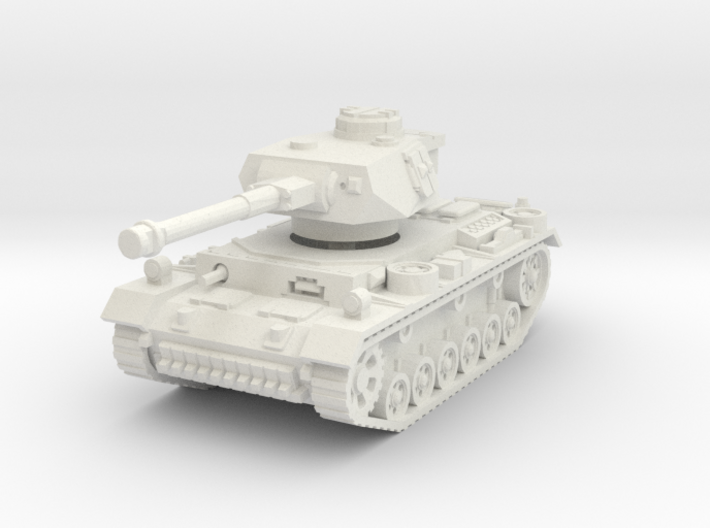 Panzer III K (Pz IV Turret) 1/56 3d printed