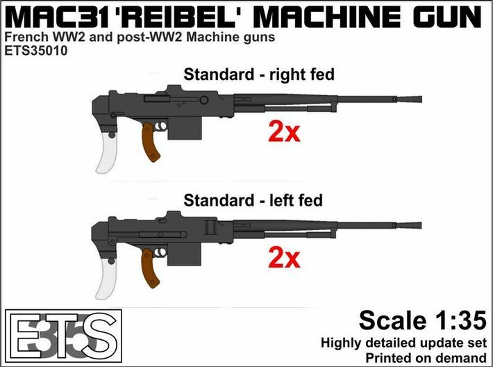 ETS35010 Reibel Machine Gun - 4x - 1:35 scale 3d printed Boxart