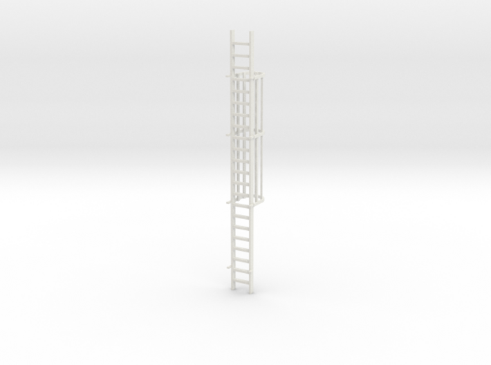 'S Scale' - 20 Ft. Caged Ladder 3d printed