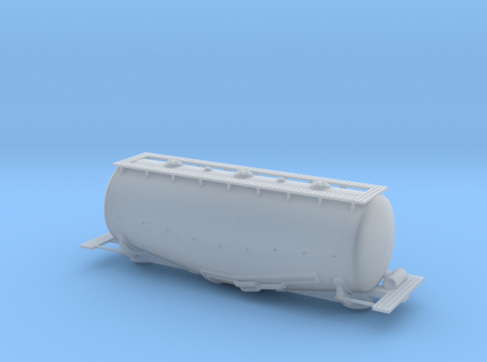 Whale Belly Tank Car - Nscale 3d printed