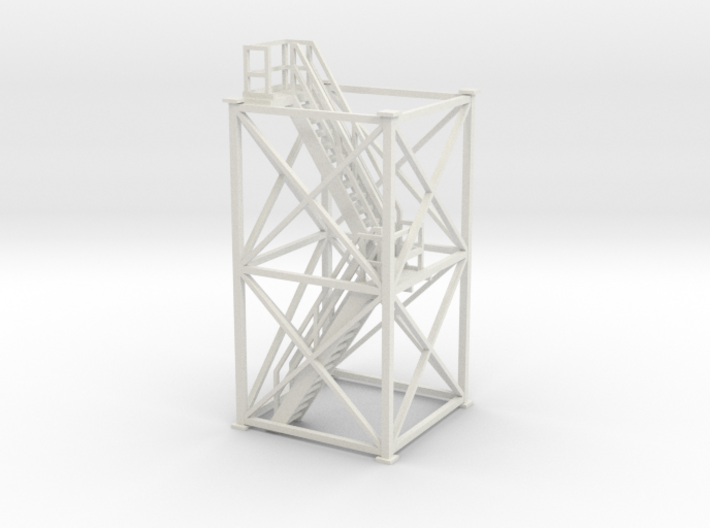 'HO Scale' - 10'x10'x20' Tower With Stairway 3d printed