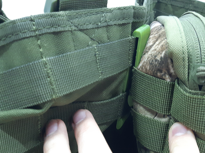 MOLLE Quick Clip Male to Male Mounting Adapter  3d printed 